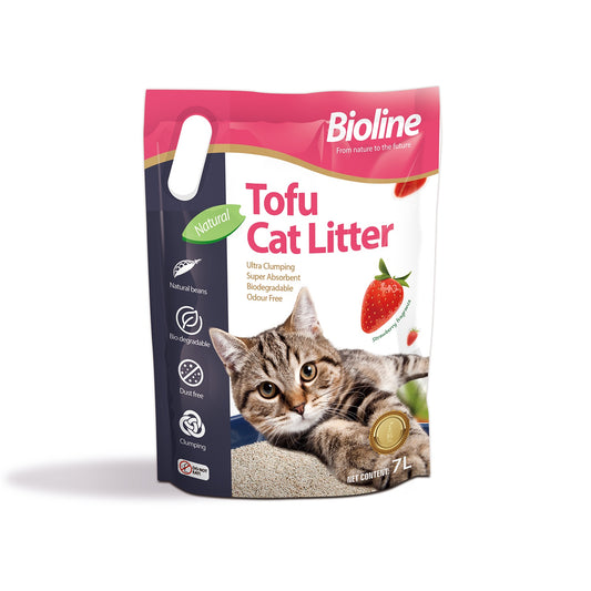 Tofu Cat Litter Strawberry fragrance 2.8kg