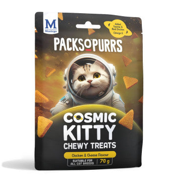 Montego Packs O' Purrs Cosmic Chicken & Cheese Cat Treats