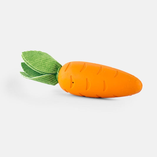 Crisp Rubber Carrot Dog Toy