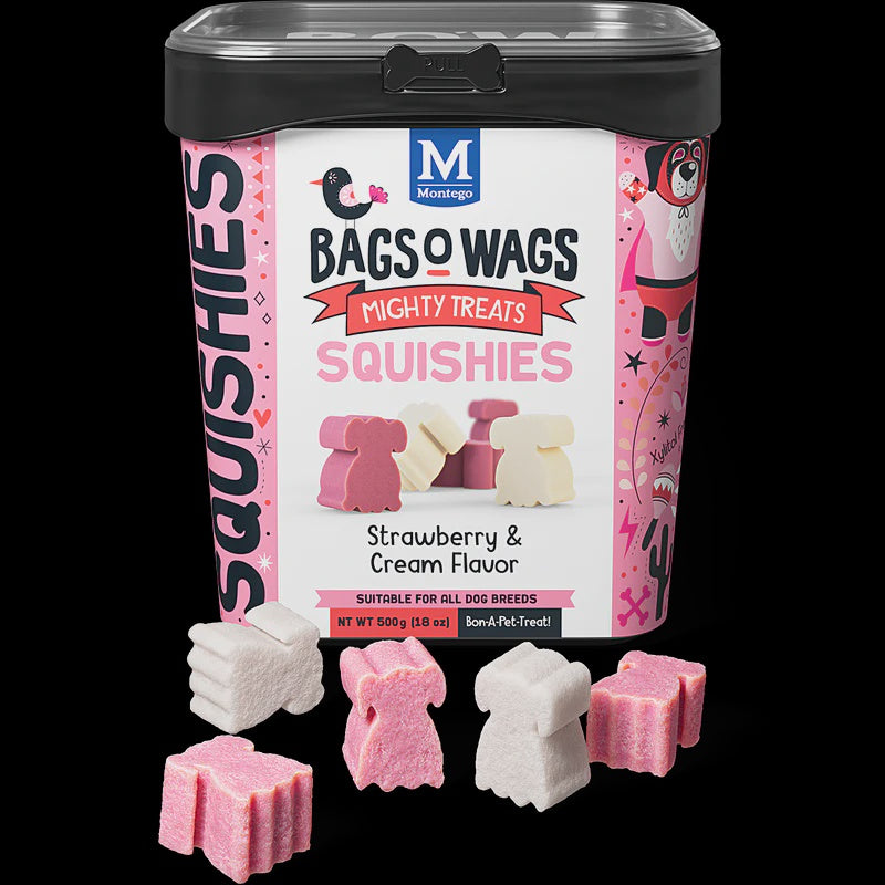 Bags O’ Wags Strawberry and Cream Squishies
