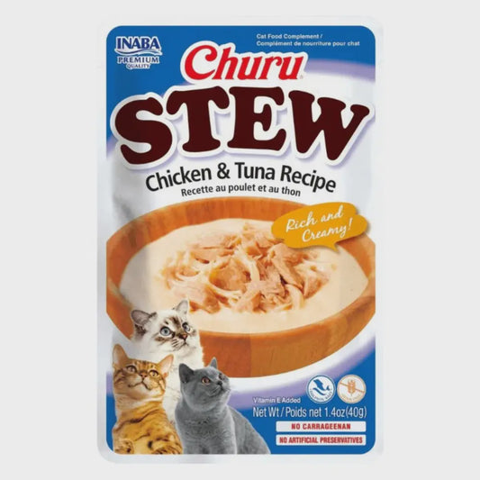 Churu Chicken Stew with Tuna Pouch for Cats