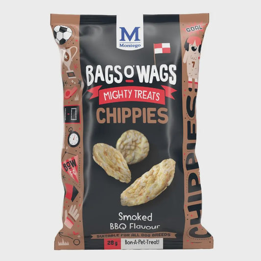 Bags O’ Wags Chippies Smoked BBQ Dog Treats 28g