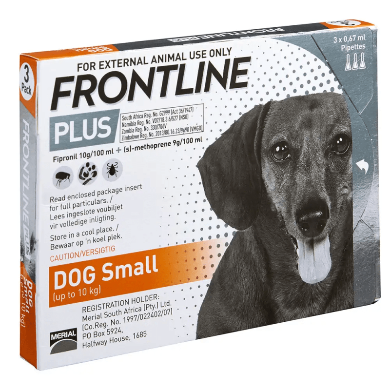 Frontline Plus Dog Tick & Flea Small (0-10kg) (single)