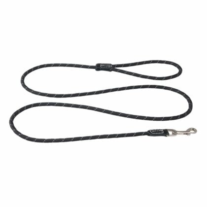 Rogz Classic Rope Lead Black