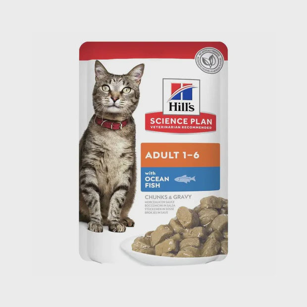 Hill's Science Plan Feline Adult Ocean Fish Wet Cat Food Pouch
