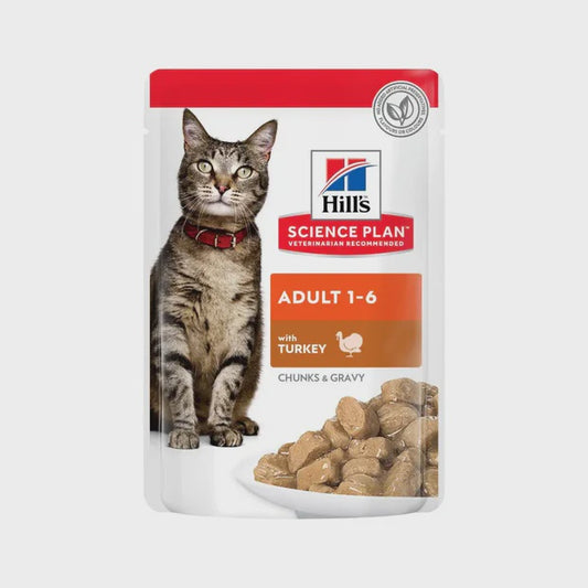 Hill's Science Plan Feline Adult Turkey Wet Cat Food Pouch