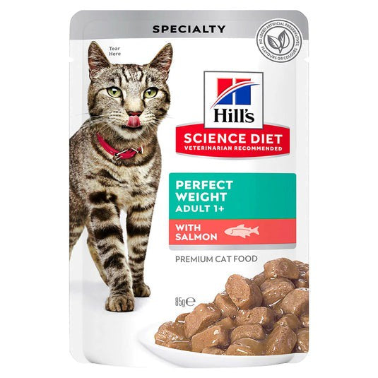 Hills Feline Perfect Weight Salmon Pouch