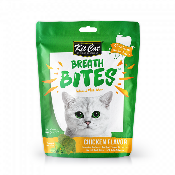 Kit Cat Dental Breath Bites Chicken Flavour 60g