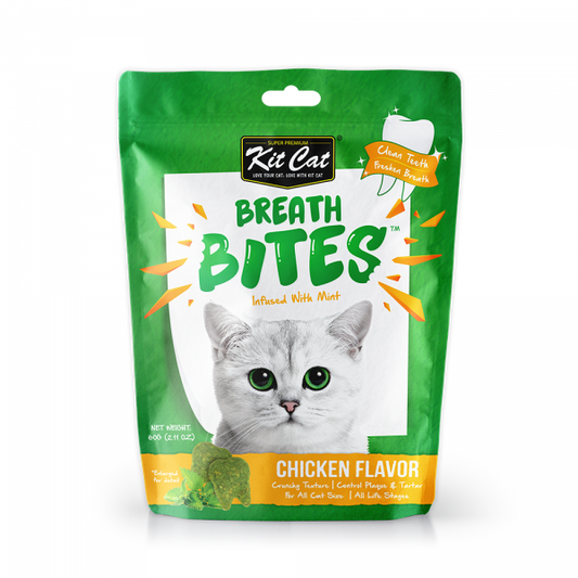 Kit Cat Dental Breath Bites Chicken Flavour 60g
