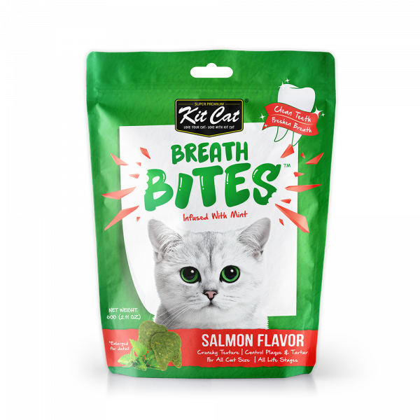 Kit Cat Dental Breath Bites Salmon Flavour 60g