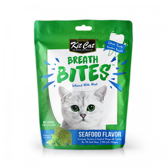 Kit Cat Dental Breath Bites Seafood Flavour 60g