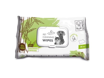 M-Pets Pet Avocado Pet Cleaning Wipes - 40 Piece