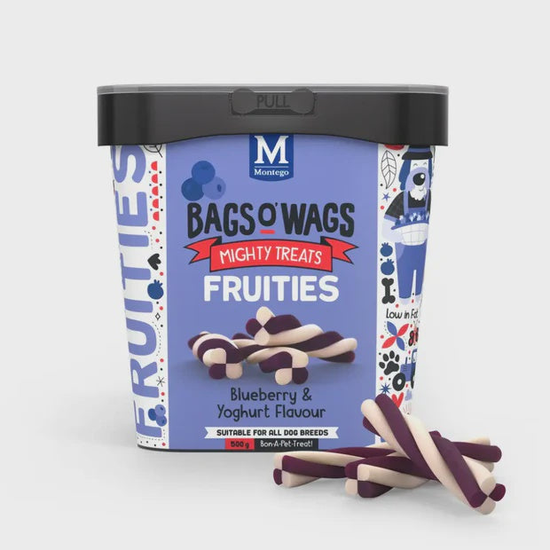 Montego Bags O' Wags Fruities Blueberry & Yoghurt Dog Chew Treats