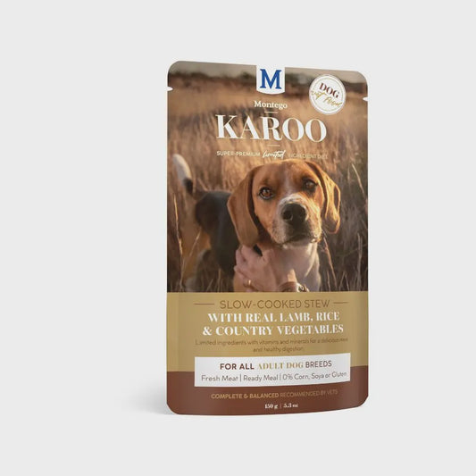 Karoo Lamb, Rice and Country Vegetable Dog Wet Food Pouches