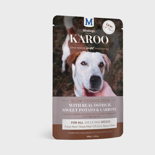 Karoo Ostrich, Sweet Potato and Carrot Dog Wet Food Pouches