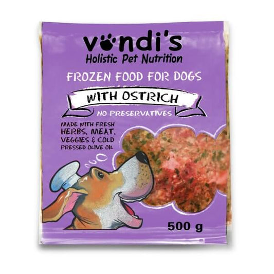 vondis cooked food Ostrich 500g (Collection Only)