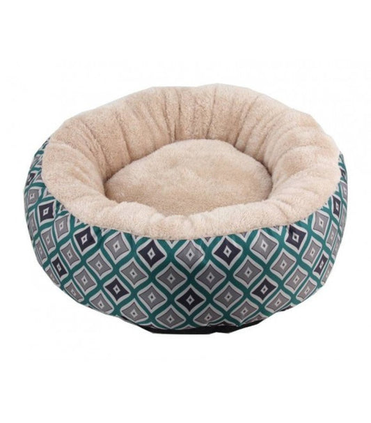 Round Dog Bed (Green)