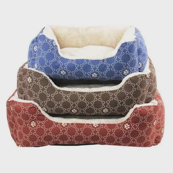 Pawise Dog Bed Wine Red - Medium