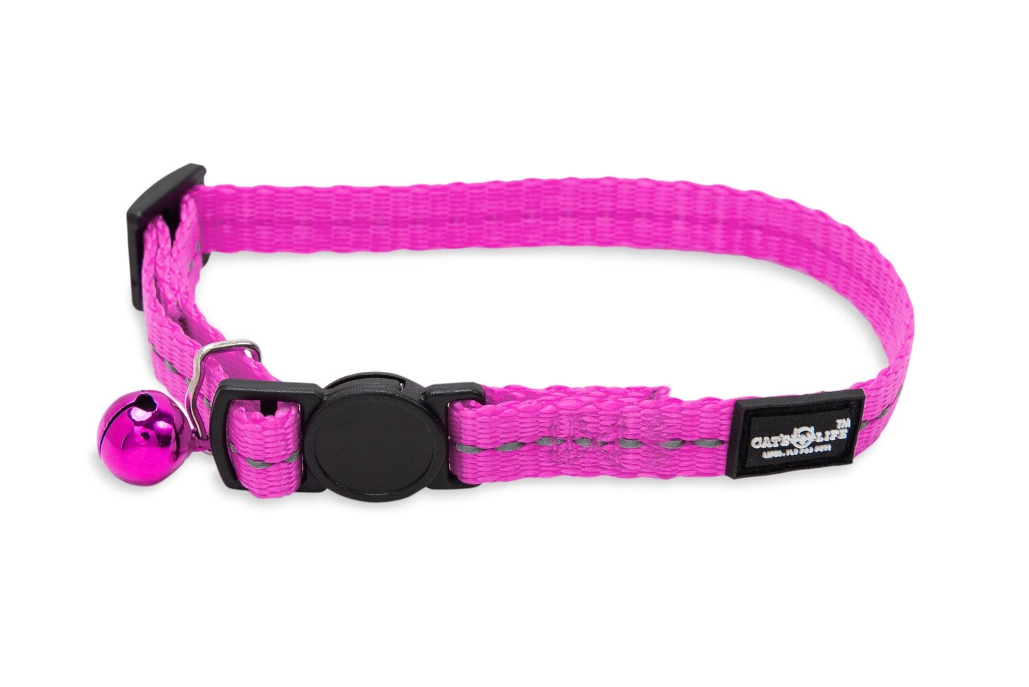 Reflective Supersoft Webbing Cat Collar (Magenta17)