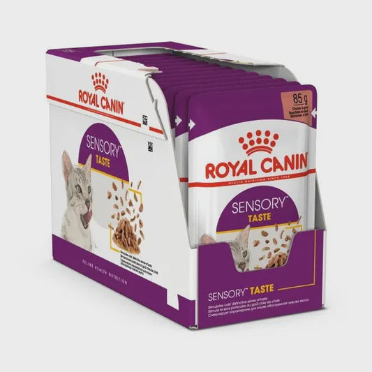 Sensory Taste Chunks In Gravy Cat Wet Cat Food Box of 12