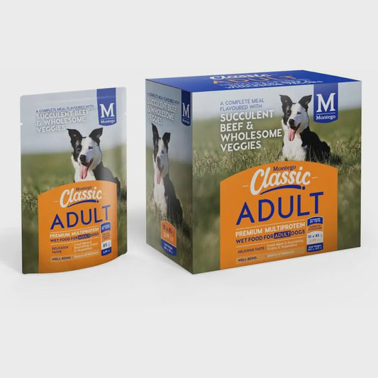 Montego Classic Dog Wet Food Adult Beef & Veg Multi Pack