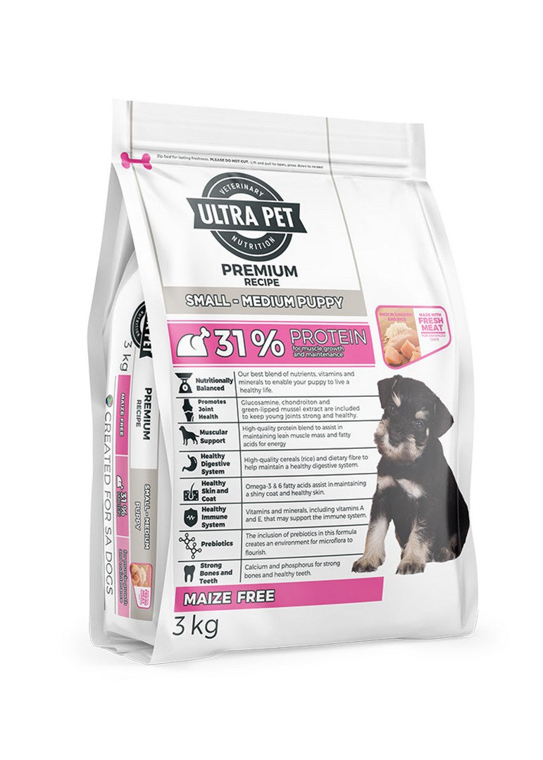 Premium Recipe Small to Medium Puppy Food 8kg