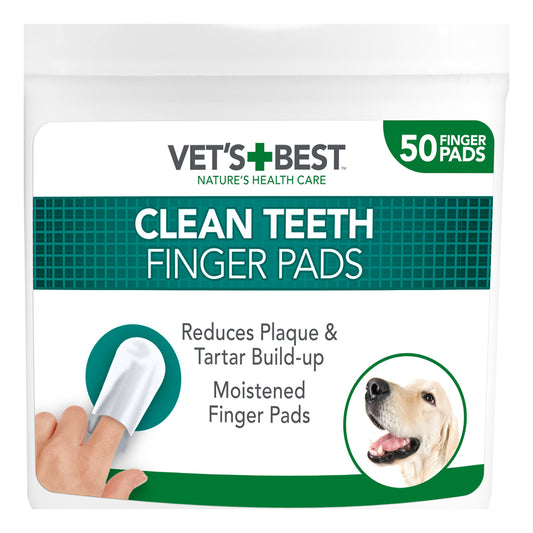 Vets Best Clean Teeth Finger Pads 50'S