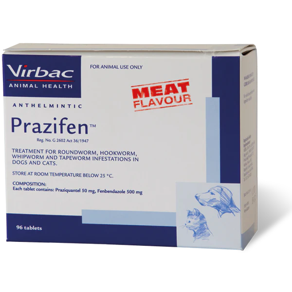Prazifen Dewormer Tabs Box of 96