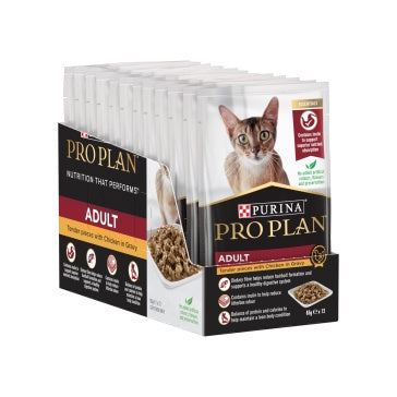 Purina Pro Plan Chicken in Gravy Adult Cat Wet Food 85g Pouch