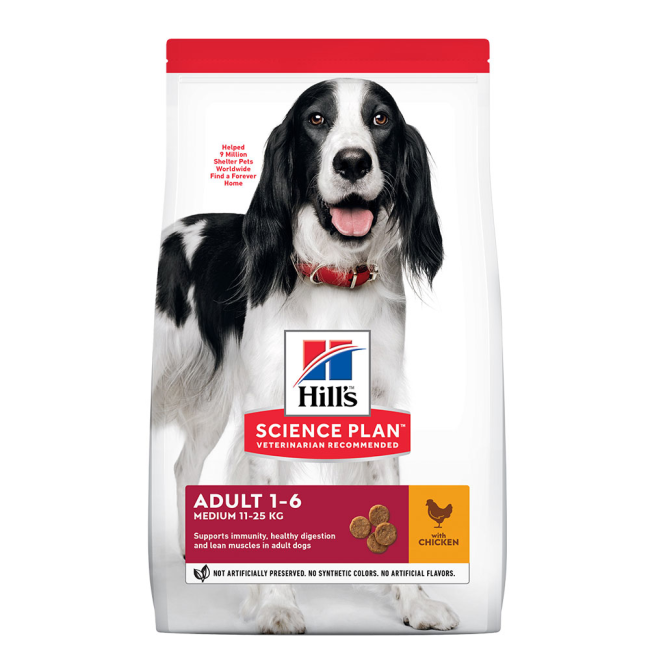 Hills Science Plan Canine Adult Medium Breed Chicken