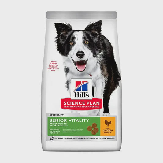 Hills Science Plan Senior Vitality Medium Adult 7+ Dog Food