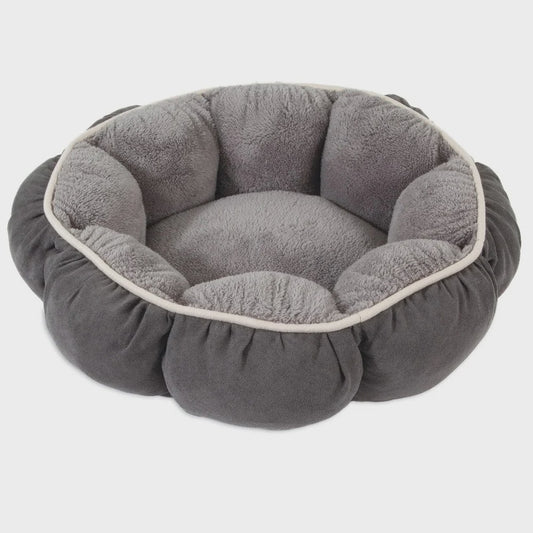 Petmate Aspen Pet Puffy Round Pet Bed - Copen Blue