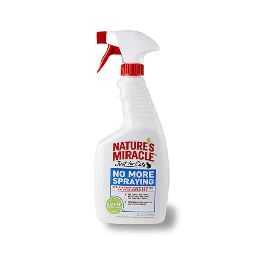 Natures Miracle Cat No More Spraying Stain and Odor remover spray with repellent 709ml