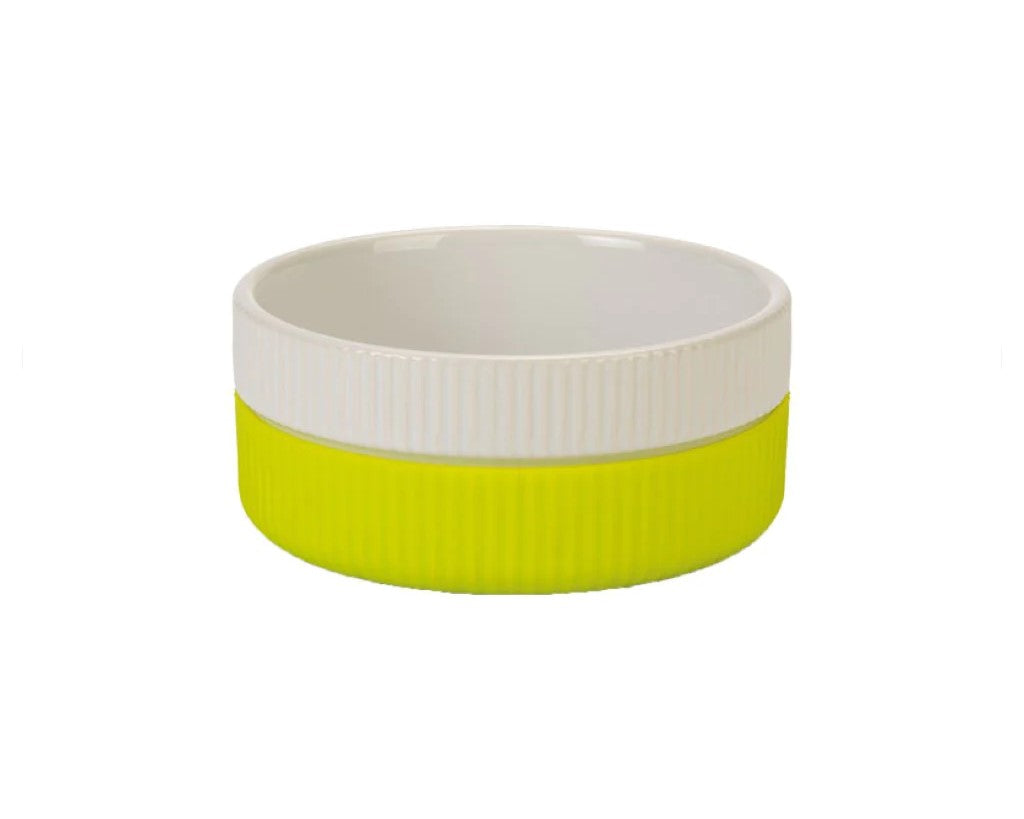 Beeztees Cat Food Silicone & Ceramic Bowl