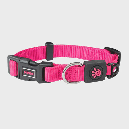 DOCO Signature Nylon Pink Dog Collar