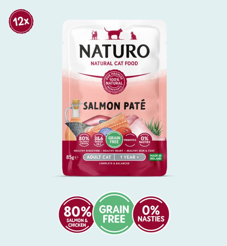 Naturo Adult Cat Salmon Paté Pouch 85g