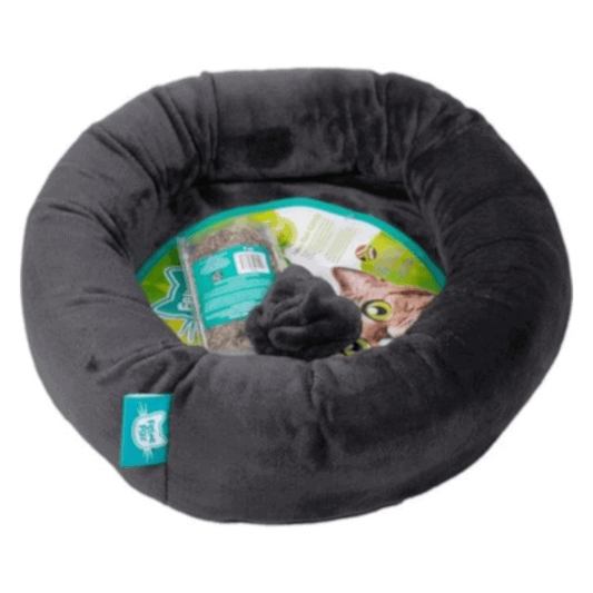 Interactive Catnip Flat Bed Grey
