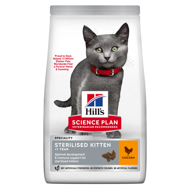 Hill's Science Plan Chicken Sterilised Kitten Food