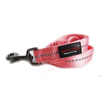 Reflective Supersoft Webbing Leash (Pink06) XL