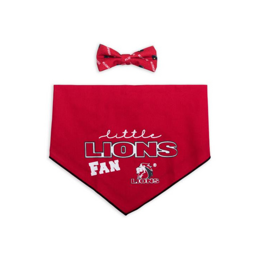 Bow Tie & Bandana Set Official Licensed Lions