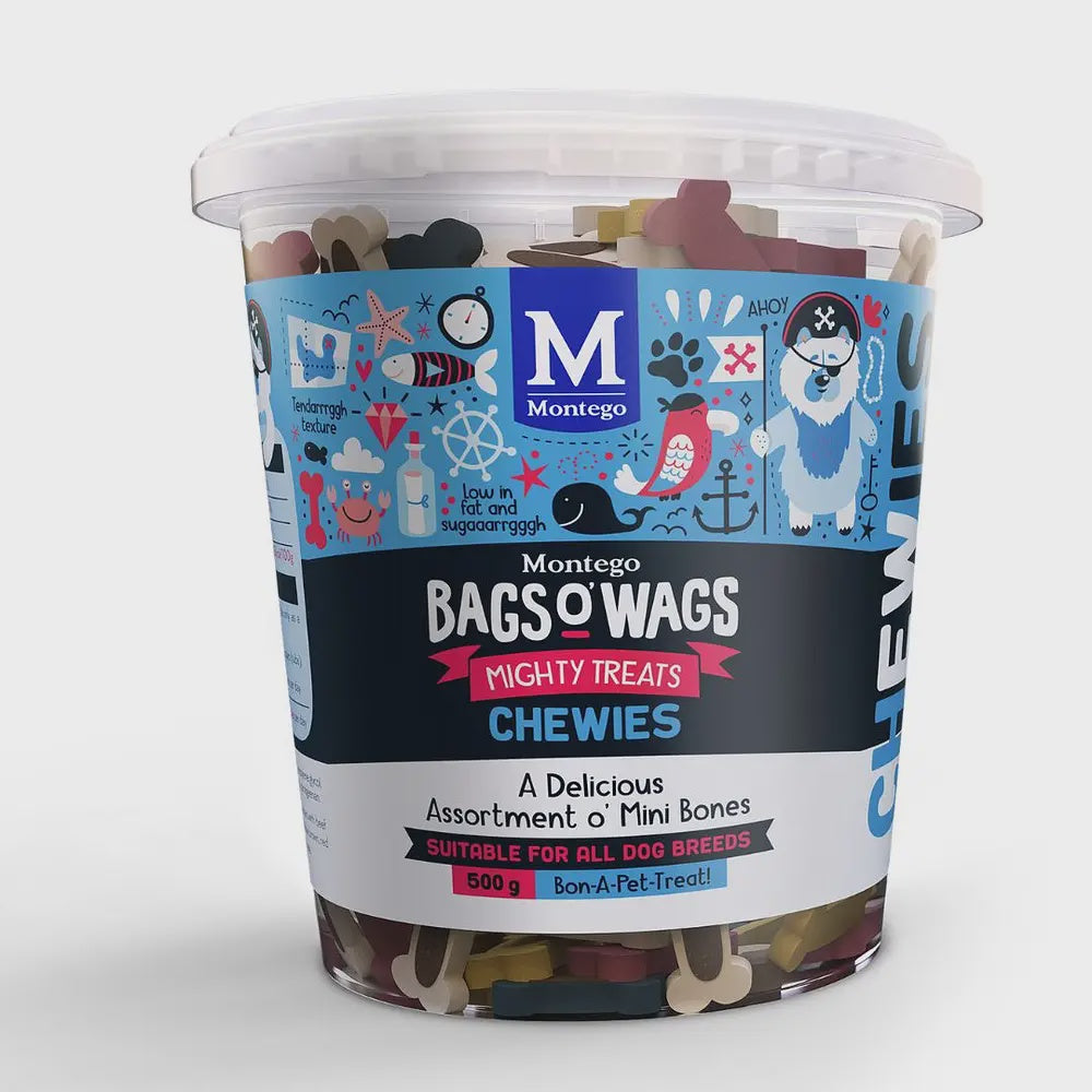 Montego Bags O' Wags Mini Bones 500g