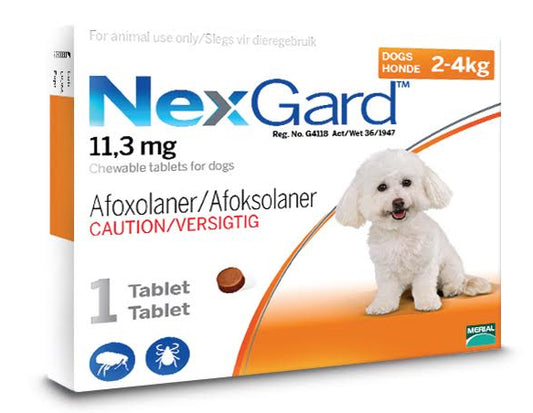 NexGard Chewables Dog (2-4kg)