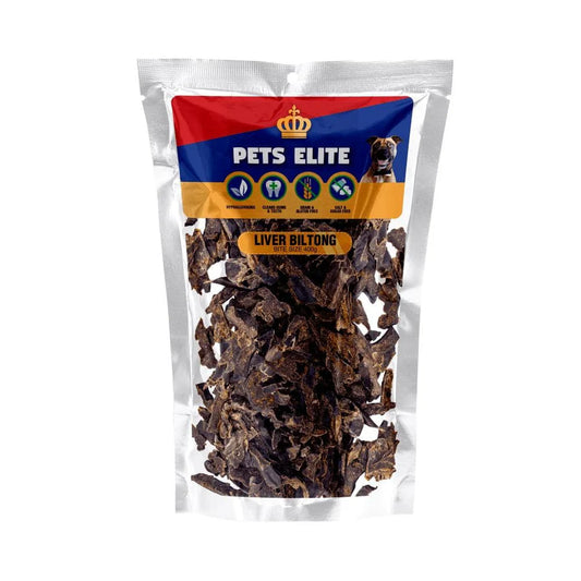 Pets Elite Liver Biltong Bite Size Bulk 340g