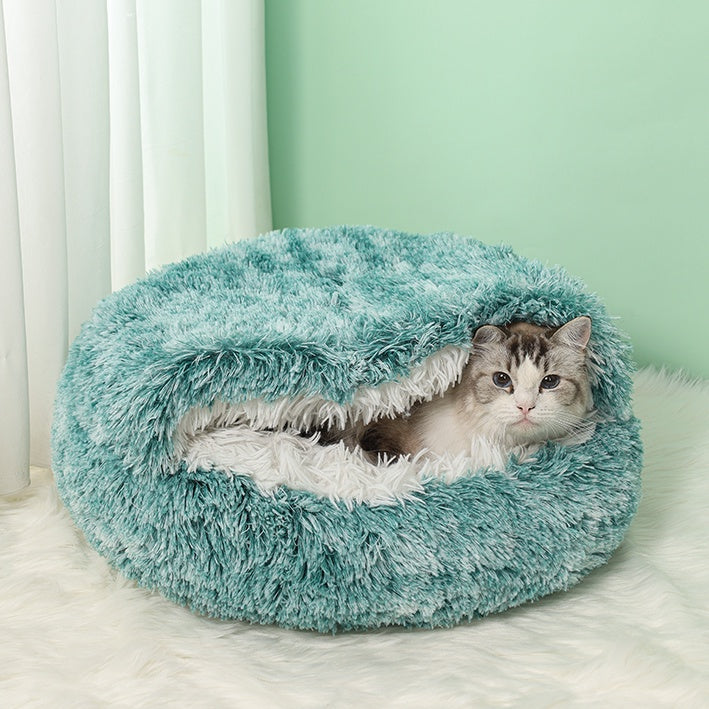 Teal cat bed hotsell