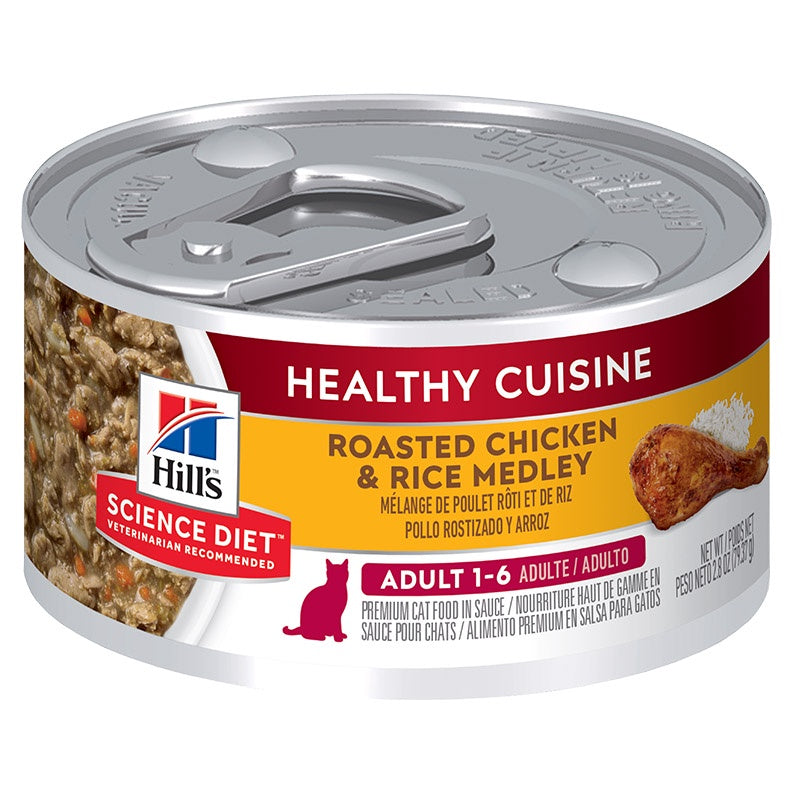 Hill’s Science Plan Adult Wet Cat Food Roasted Chicken & Rice Medley 79g