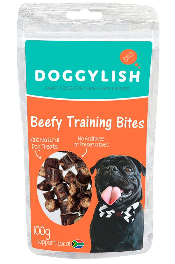 Doggylish Beefy Training Bites 200g