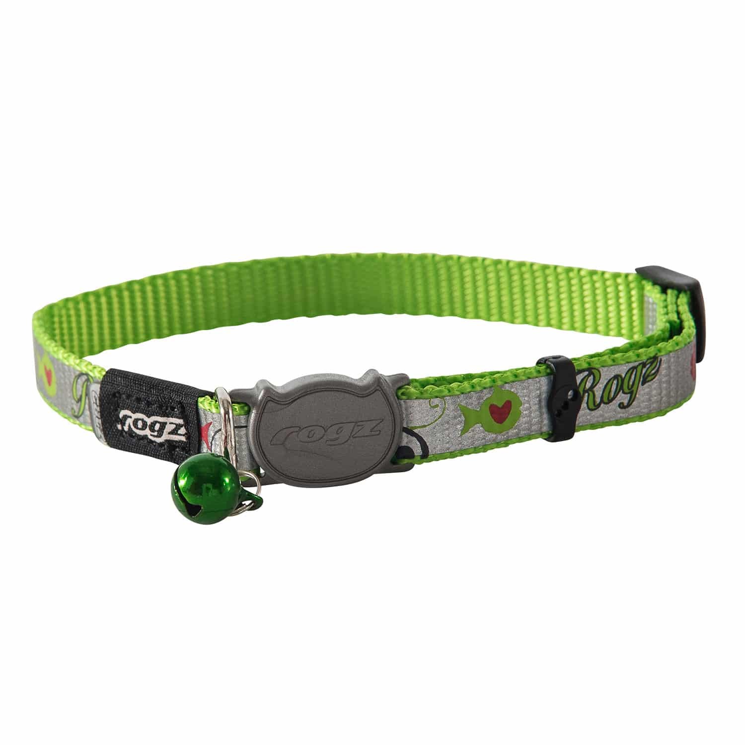 Rogz Reflecto Cat Safety Release Collar Lime