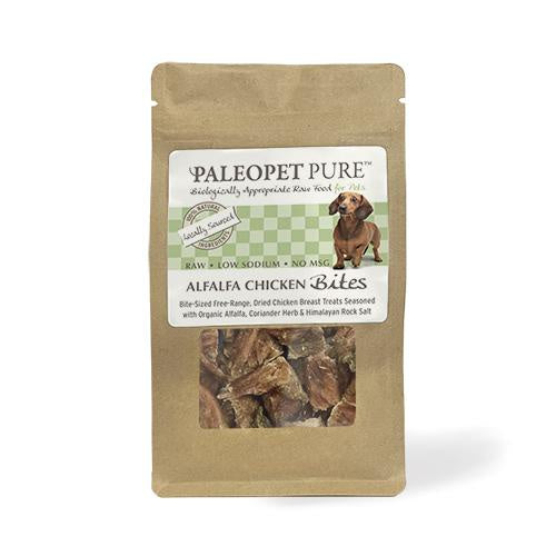 PaleoPet Pure Alfalfa Chicken Bites – 100g (COLLECTION ONLY)