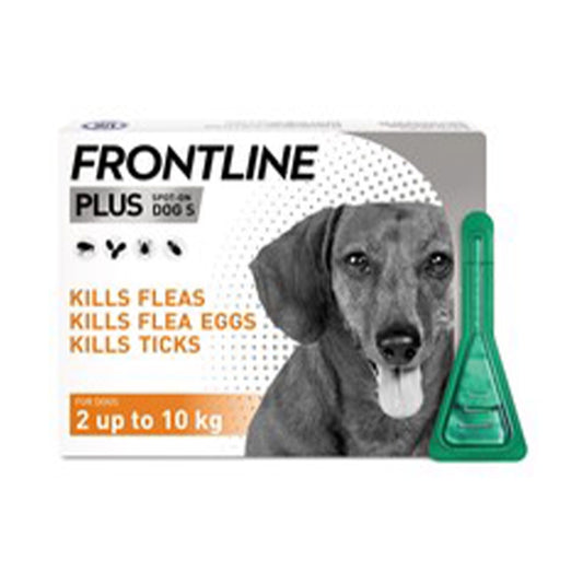 Frontline Plus Dog Tick & Flea  Small (0-10kg) (3 x Pipettes)