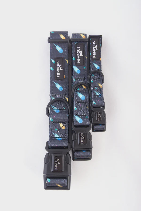 Pompous Pets Comets Dog Collar